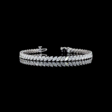 6.65 CT Marquise Lab Grown Diamond Tennis Bracelet in 14K White Gold