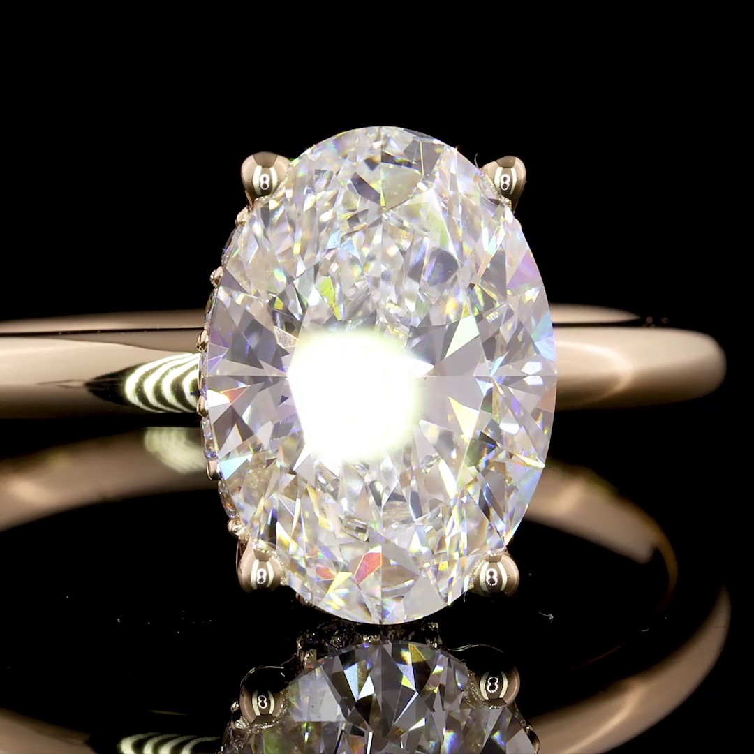 0.61 CT Round Lab Grown Diamond Eternity Band in 14K Yellow Gold