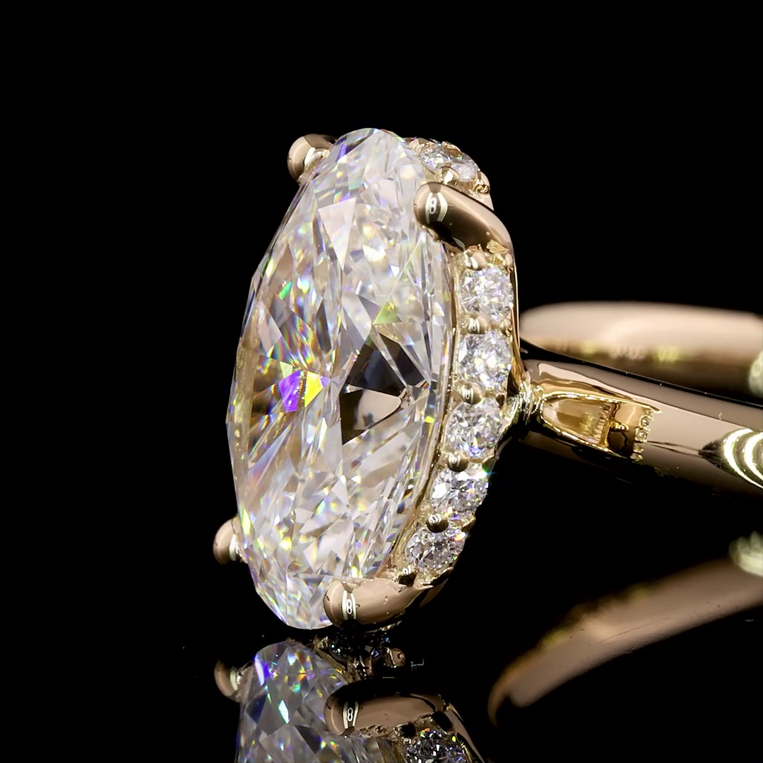 0.61 CT Round Lab Grown Diamond Eternity Band in 14K Yellow Gold