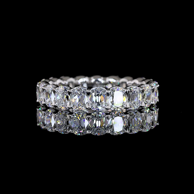 1.02 CT Round Lab Grown Diamond Eternity Band in 14K White Gold