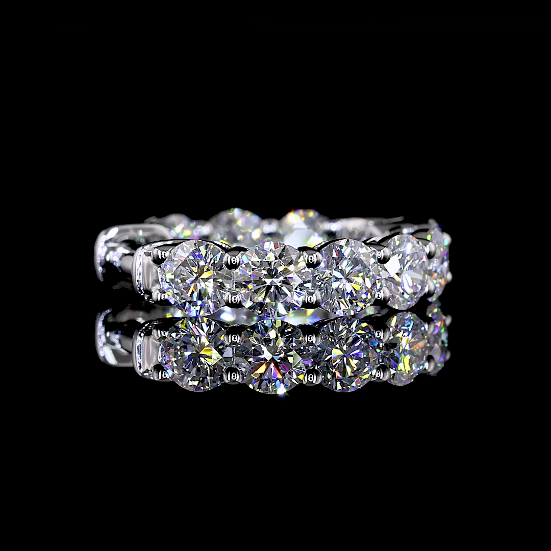 1.89 CT Round Lab Grown Diamond Huggie Earrings in 14K White Gold