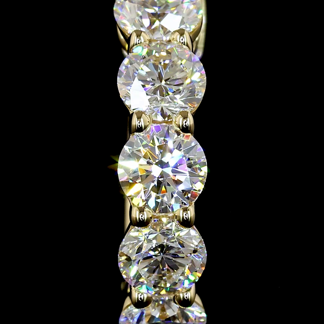 1 CT Round Lab Grown Diamond Huggie Earrings in 14K Yellow Gold