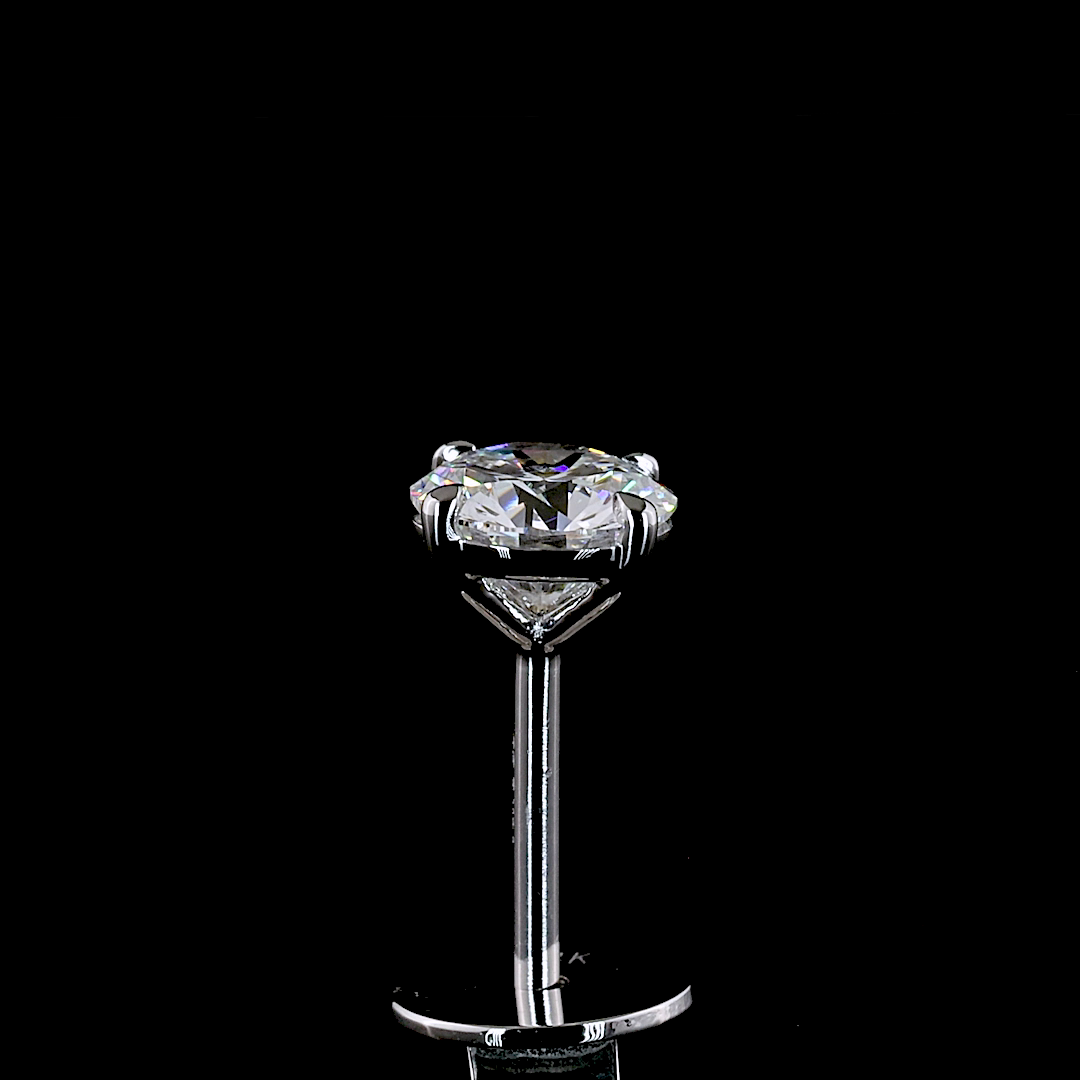 0.72 CT Round Lab Grown Diamond Stud Earrings in 14K White Gold