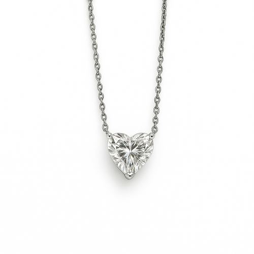 Heart Shaped Diamond Pendant (Lab Grown)