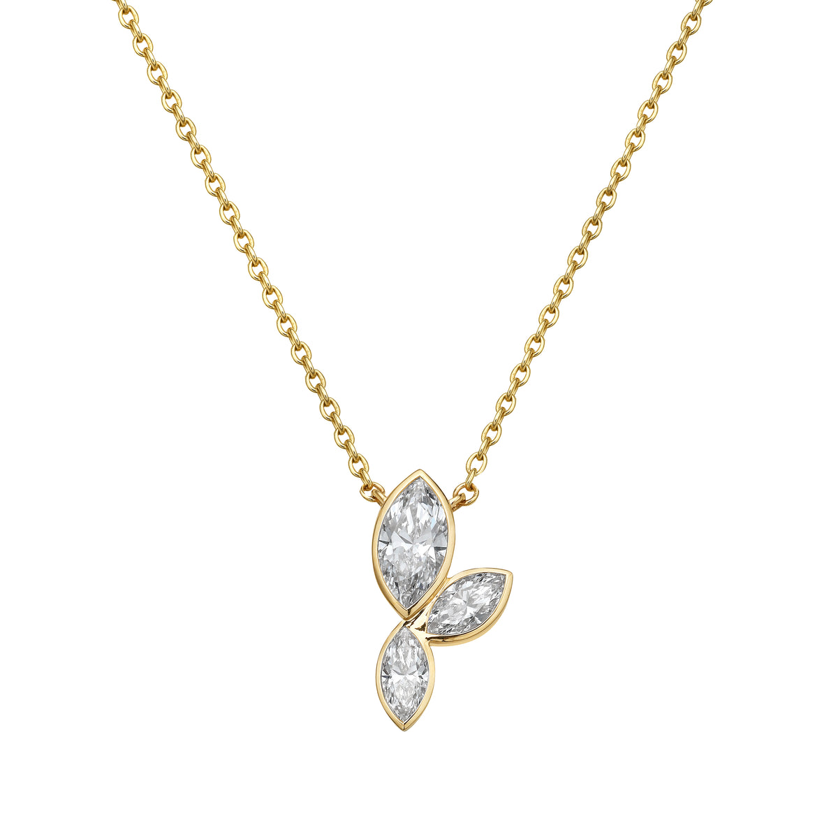 1.59 CT Marquise Lab Grown Diamond Pendant – close-up