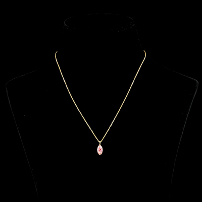 1.53 CT Marquise Lab Grown Diamond Solitaire Pendant in 14K Yellow Gold