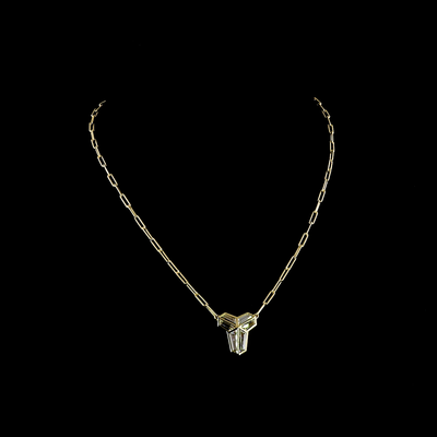 3.13 CT Lab Grown Diamond Pendant in 14K Yellow Gold