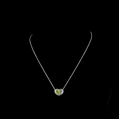 3.46 CT Pear Lab Grown Diamond Pendant in 14K White Gold
