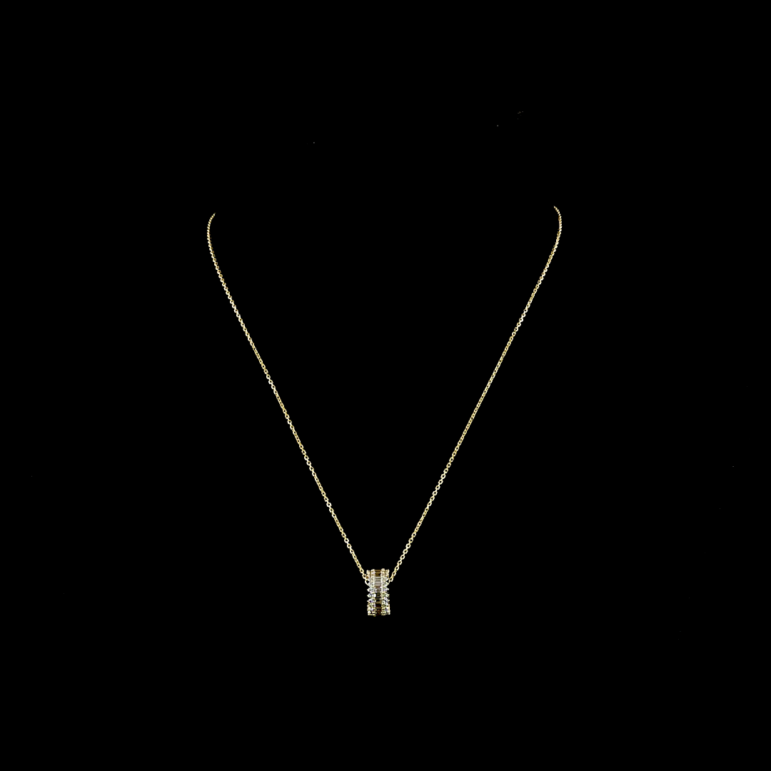 1.25 CT Round Lab Grown Diamond Pendant in 14K Yellow Gold
