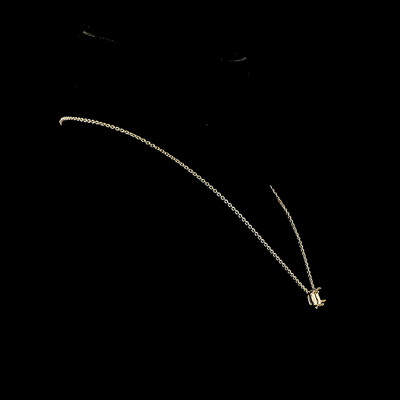 3.11 CT Cushion Brilliant Lab Grown Diamond Pendant in 14K Yellow Gold – close-up