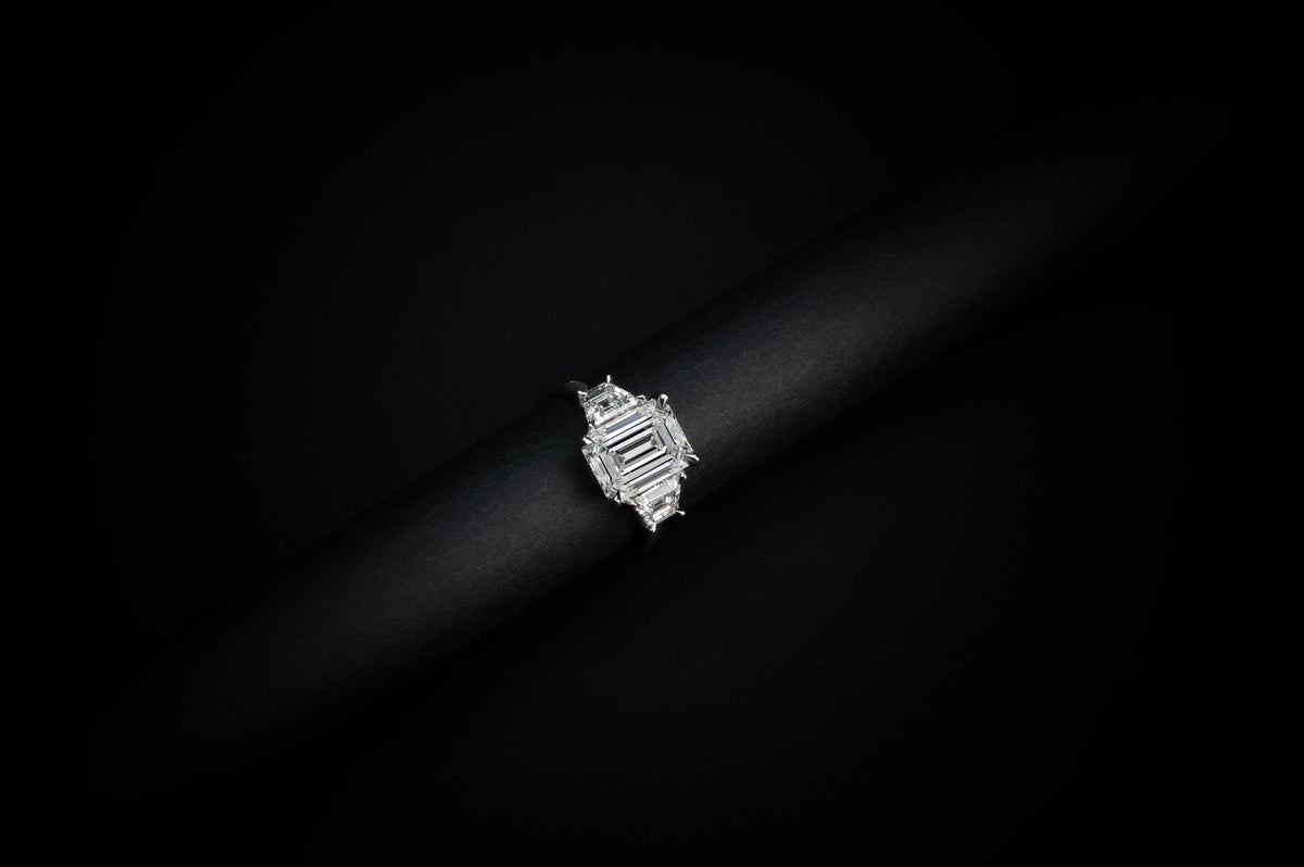 6.79 CT Oval Lab Grown Diamond Engagement Ring in 14K White Gold